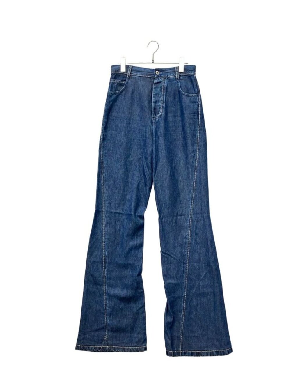 Bottega Veneta Triangle Stitch Denim Pants 40